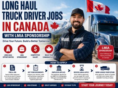 Long Haul Truck Driver Jobs in Canada with LMIA Sponsorship - How to Apply